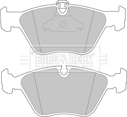 Borg & Beck BBP1590 - Bremsbelagsatz, Scheibenbremse alexcarstop-ersatzteile.com