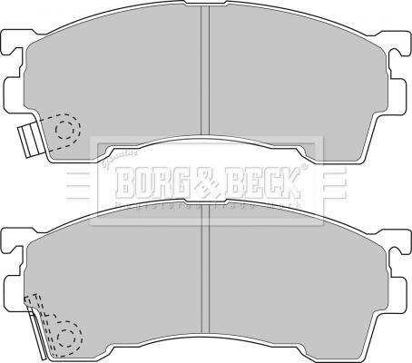 Borg & Beck BBP1516 - Bremsbelagsatz, Scheibenbremse alexcarstop-ersatzteile.com