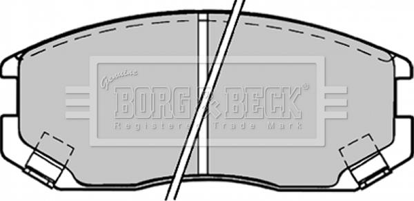 Borg & Beck BBP1518 - Bremsbelagsatz, Scheibenbremse alexcarstop-ersatzteile.com