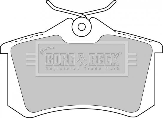 Borg & Beck BBP1512 - Bremsbelagsatz, Scheibenbremse alexcarstop-ersatzteile.com