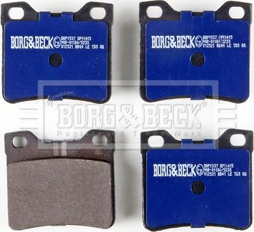 Borg & Beck BBP1537 - Bremsbelagsatz, Scheibenbremse alexcarstop-ersatzteile.com