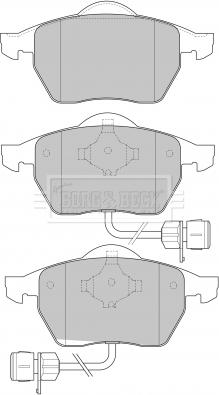 Borg & Beck BBP1646 - Bremsbelagsatz, Scheibenbremse alexcarstop-ersatzteile.com