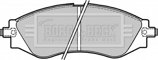 Borg & Beck BBP1642 - Bremsbelagsatz, Scheibenbremse alexcarstop-ersatzteile.com