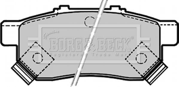 Borg & Beck BBP1657 - Bremsbelagsatz, Scheibenbremse alexcarstop-ersatzteile.com