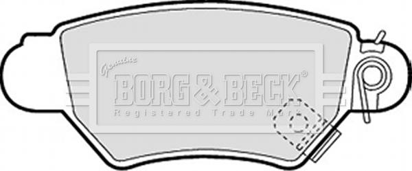 Borg & Beck BBP1688 - Bremsbelagsatz, Scheibenbremse alexcarstop-ersatzteile.com