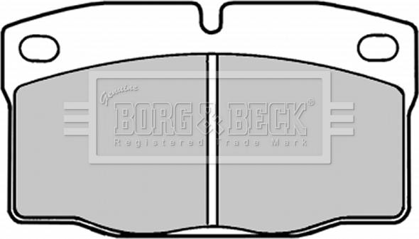 Borg & Beck BBP1092 - Bremsbelagsatz, Scheibenbremse alexcarstop-ersatzteile.com