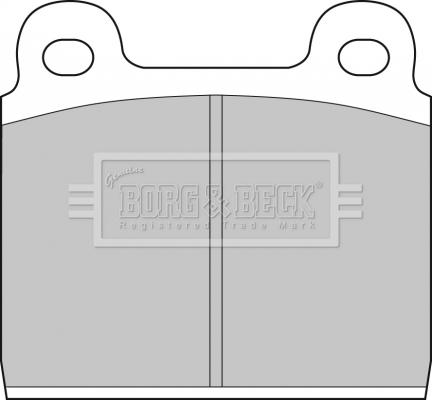 Borg & Beck BBP1040 - Bremsbelagsatz, Scheibenbremse alexcarstop-ersatzteile.com