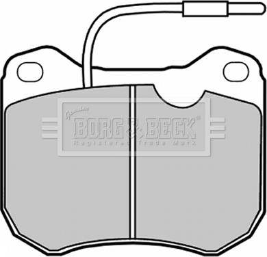 Borg & Beck BBP1064 - Bremsbelagsatz, Scheibenbremse alexcarstop-ersatzteile.com