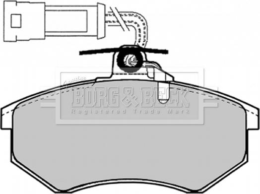 DJ Parts BP1889 - Bremsbelagsatz, Scheibenbremse alexcarstop-ersatzteile.com