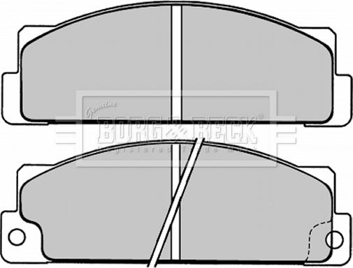 Borg & Beck BBP1004 - Bremsbelagsatz, Scheibenbremse alexcarstop-ersatzteile.com