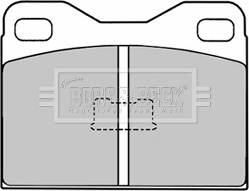 Borg & Beck BBP1006 - Bremsbelagsatz, Scheibenbremse alexcarstop-ersatzteile.com