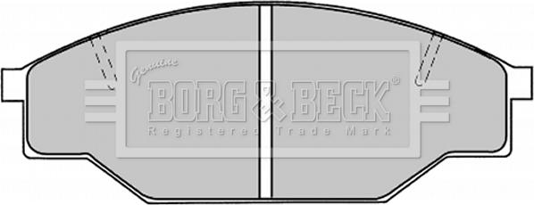 Borg & Beck BBP1019 - Bremsbelagsatz, Scheibenbremse alexcarstop-ersatzteile.com