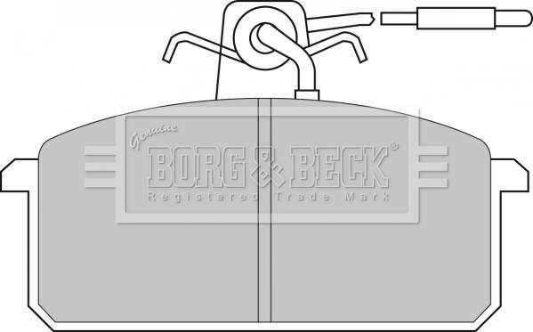 Borg & Beck BBP1015 - Bremsbelagsatz, Scheibenbremse alexcarstop-ersatzteile.com