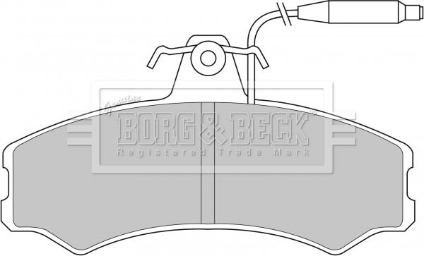 Borg & Beck BBP1082 - Bremsbelagsatz, Scheibenbremse alexcarstop-ersatzteile.com