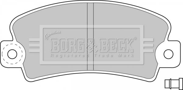 Borg & Beck BBP1036 - Bremsbelagsatz, Scheibenbremse alexcarstop-ersatzteile.com