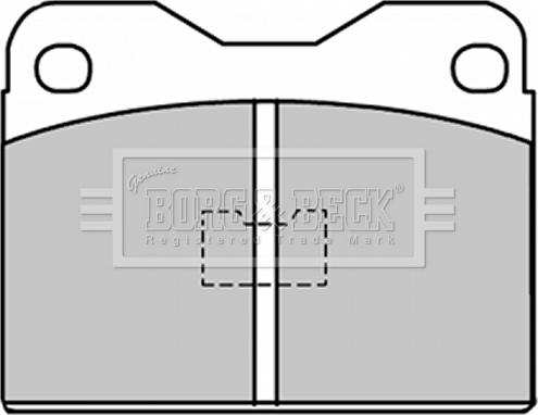 Borg & Beck BBP1033 - Bremsbelagsatz, Scheibenbremse alexcarstop-ersatzteile.com