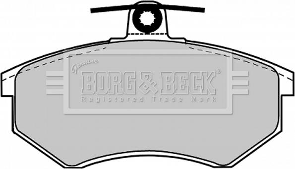 Borg & Beck BBP1027 - Bremsbelagsatz, Scheibenbremse alexcarstop-ersatzteile.com