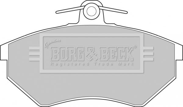 Borg & Beck BBP1076 - Bremsbelagsatz, Scheibenbremse alexcarstop-ersatzteile.com