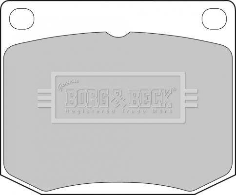 Borg & Beck BBP1072 - Bremsbelagsatz, Scheibenbremse alexcarstop-ersatzteile.com