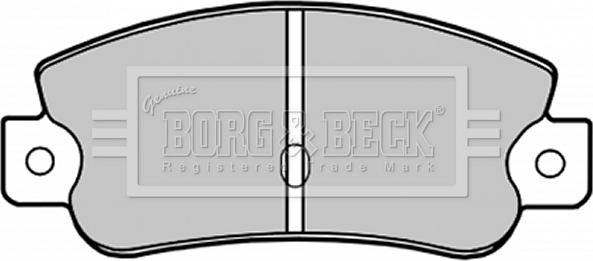 Borg & Beck BBP1193 - Bremsbelagsatz, Scheibenbremse alexcarstop-ersatzteile.com