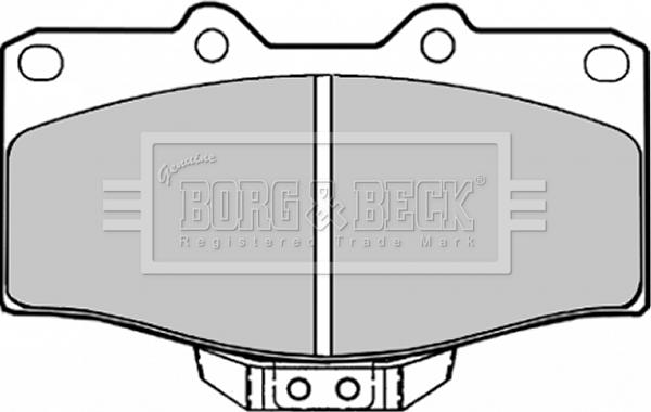 Borg & Beck BBP1152 - Bremsbelagsatz, Scheibenbremse alexcarstop-ersatzteile.com