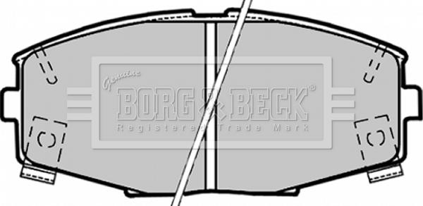 Borg & Beck BBP1164 - Bremsbelagsatz, Scheibenbremse alexcarstop-ersatzteile.com