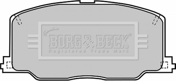 Borg & Beck BBP1168 - Bremsbelagsatz, Scheibenbremse alexcarstop-ersatzteile.com