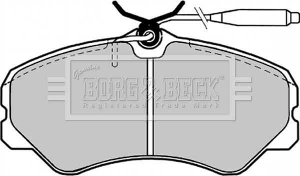 Borg & Beck BBP1130 - Bremsbelagsatz, Scheibenbremse alexcarstop-ersatzteile.com