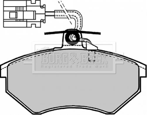 Borg & Beck BBP1127 - Bremsbelagsatz, Scheibenbremse alexcarstop-ersatzteile.com