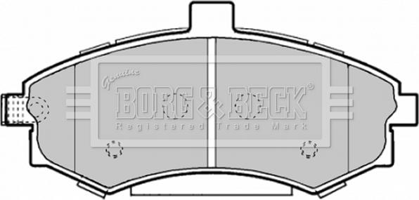 Borg & Beck BBP1896 - Bremsbelagsatz, Scheibenbremse alexcarstop-ersatzteile.com