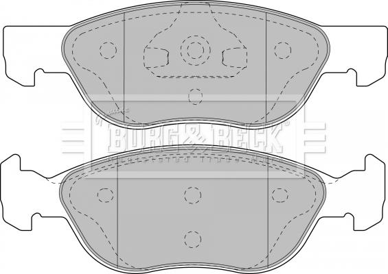 Borg & Beck BBP1859 - Bremsbelagsatz, Scheibenbremse alexcarstop-ersatzteile.com