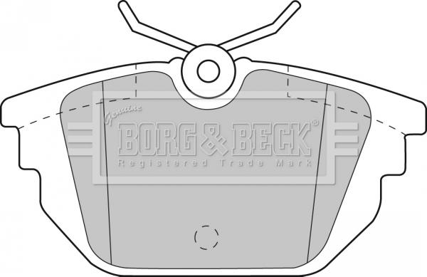 Borg & Beck BBP1867 - Bremsbelagsatz, Scheibenbremse alexcarstop-ersatzteile.com