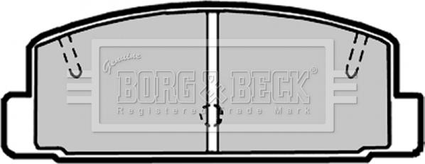 Borg & Beck BBP1816 - Bremsbelagsatz, Scheibenbremse alexcarstop-ersatzteile.com