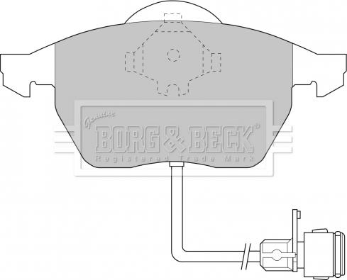 Borg & Beck BBP1392 - Bremsbelagsatz, Scheibenbremse alexcarstop-ersatzteile.com