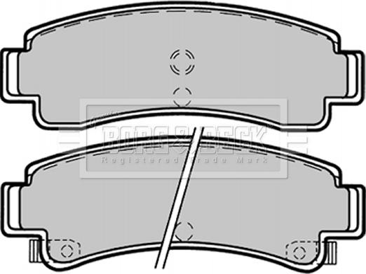 Borg & Beck BBP1366 - Bremsbelagsatz, Scheibenbremse alexcarstop-ersatzteile.com