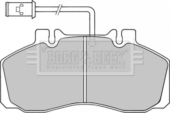 Borg & Beck BBP1362 - Bremsbelagsatz, Scheibenbremse alexcarstop-ersatzteile.com