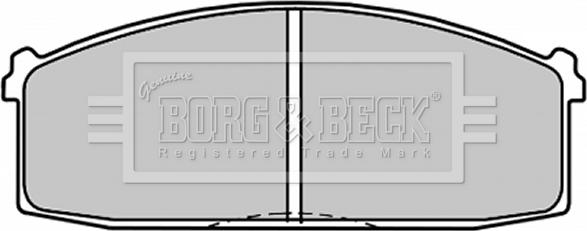 Borg & Beck BBP1300 - Bremsbelagsatz, Scheibenbremse alexcarstop-ersatzteile.com