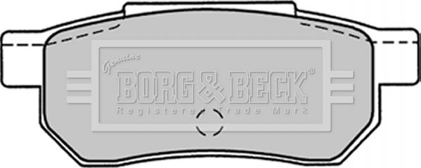 Borg & Beck BBP1301 - Bremsbelagsatz, Scheibenbremse alexcarstop-ersatzteile.com