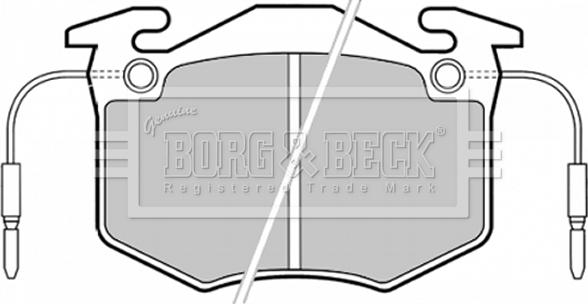 Borg & Beck BBP1370 - Bremsbelagsatz, Scheibenbremse alexcarstop-ersatzteile.com