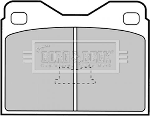 Borg & Beck BBP1259 - Bremsbelagsatz, Scheibenbremse alexcarstop-ersatzteile.com