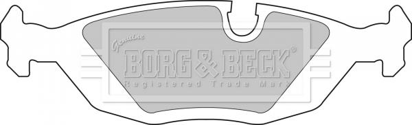 Borg & Beck BBP1266 - Bremsbelagsatz, Scheibenbremse alexcarstop-ersatzteile.com