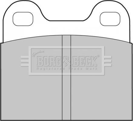 Borg & Beck BBP1260 - Bremsbelagsatz, Scheibenbremse alexcarstop-ersatzteile.com