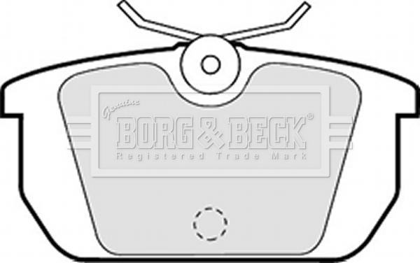 Borg & Beck BBP1261 - Bremsbelagsatz, Scheibenbremse alexcarstop-ersatzteile.com