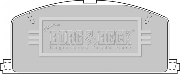 Borg & Beck BBP1267 - Bremsbelagsatz, Scheibenbremse alexcarstop-ersatzteile.com