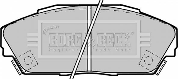 Borg & Beck BBP1217 - Bremsbelagsatz, Scheibenbremse alexcarstop-ersatzteile.com