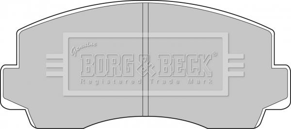 Borg & Beck BBP1283 - Bremsbelagsatz, Scheibenbremse alexcarstop-ersatzteile.com