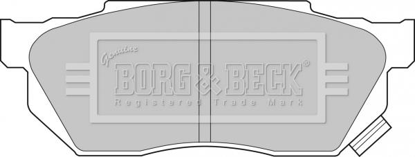 Borg & Beck BBP1236 - Bremsbelagsatz, Scheibenbremse alexcarstop-ersatzteile.com