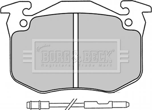 Borg & Beck BBP1230 - Bremsbelagsatz, Scheibenbremse alexcarstop-ersatzteile.com