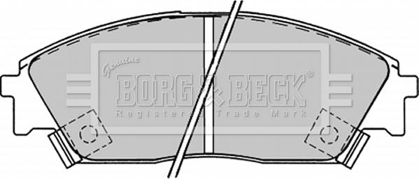 Borg & Beck BBP1232 - Bremsbelagsatz, Scheibenbremse alexcarstop-ersatzteile.com