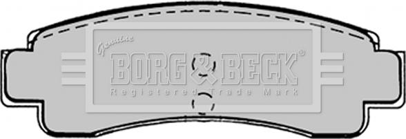 Borg & Beck BBP1224 - Bremsbelagsatz, Scheibenbremse alexcarstop-ersatzteile.com